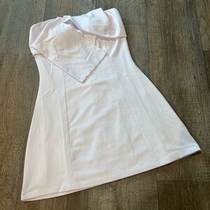 White Strapless Mini Dress Wedding Bridal